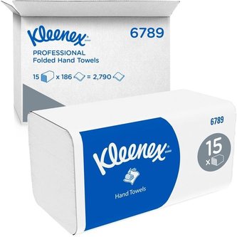 Skládané papírové ručníky KC Kleenex Ultra, bílé