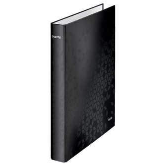 Čtyřkroužkový pořadač Leitz WOW, černý