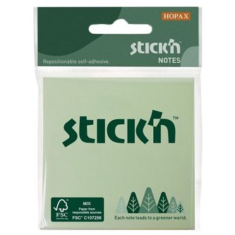 Bločky Stick'n by Hopax, 76x76 mm, pastel, 3ks