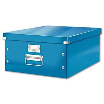Krabice CLICK-N-STORE Leitz WOW A3, modrá
