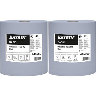 Průmyslové utěrky v roli Katrin, 1 vr., modré, 2ks