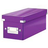 Krabice na CD CLICK-N-STORE, Leitz WOW, purpurová