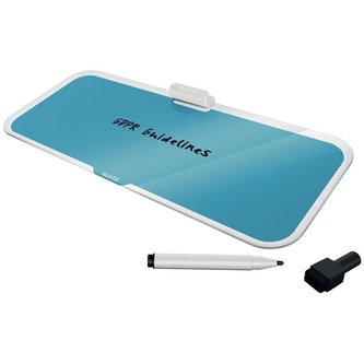 Tabulka na psaní Leitz Cosy, skleněná, klid.modrá