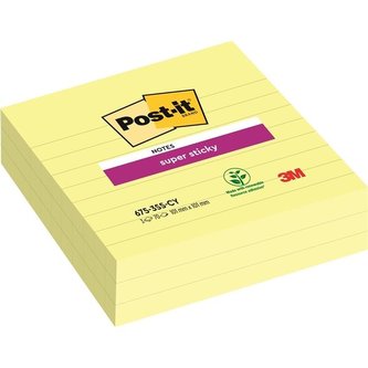 Bločky Post-it Super Sticky XL, 101 x 101mm, žluté