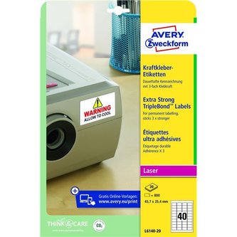 Etik.ochran.manipul.Avery Zweckform-bílé,800ks