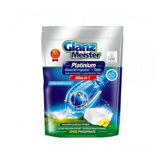 Glanz Meister tablety do myčky Platinium Eco Alles in 1 - 65 ks