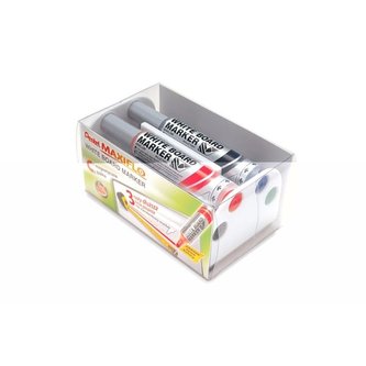 Popisovač na bílé tabule Pentel Maxiflo, 4 barvy
