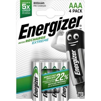 Nab.bat.Energizer Extreme-AAA,800mAh,přednab.,4ks