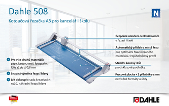 Kotoučová řezačka Dahle 508, A3
