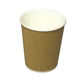 Jednorázové kelímky na kávu-papírové,hnědé,200ml