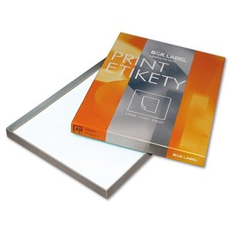 Etikety na pořadače S&K Label,žluté,700 ks