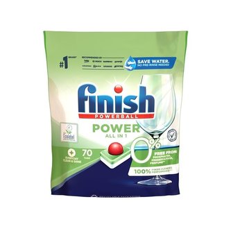 Tablety do myčky Finish - Power 0%, 70 ks