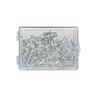 Nástěnkové připínáčky, transparentní, 100 ks