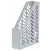 Stojan na časopisy KLASSIK, plastový, šedý