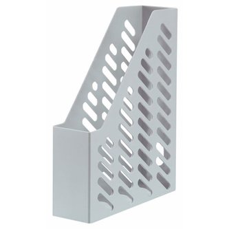 Stojan na časopisy KLASSIK, plastový, šedý