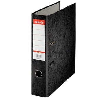 Pákový pořadač  Esselte 7,5 cm černý, kartonový