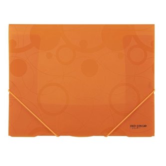 Desky s chlopněmi a  gumičkou NEO COLORI,oranžové