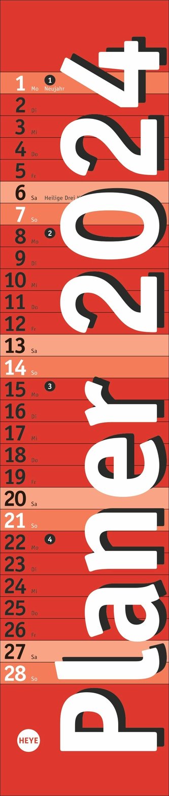 Langplaner mini, rot 2024