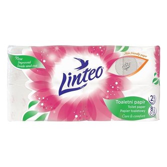 Toaletní papír Linteo Satin, 2vrstvý, 8 rolí