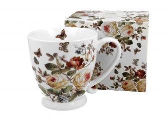 Porcelánový hrnek na stopce Zahra 480 ml v dárkovém boxu