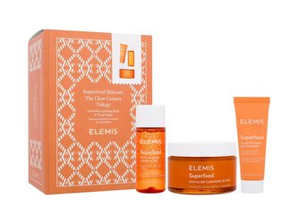 Elemis Superfood čisticí krém Superfood Glow Cleansing Butter 90 ml + rozjasňující tonikum Superfood Fruit Vinegar Liquid Glow 50 ml + denní pleťový krém Superfood Glow Priming Moisturiser 20 ml