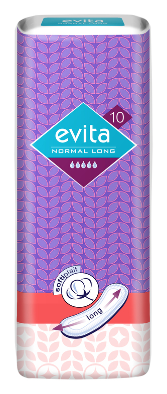 Evita Normal long Hygienické vložky 10 ks Evita Normal long Hygienické vložky 10 ks