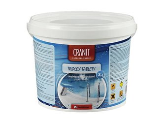 Multifunkční tablety pro chlorovou dezinfekci bazénové vody CRANIT Triplex 3v1 2,4kg