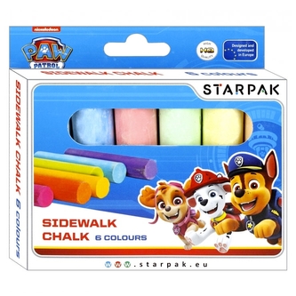 Křída chodníková Paw Patrol 6 barev
