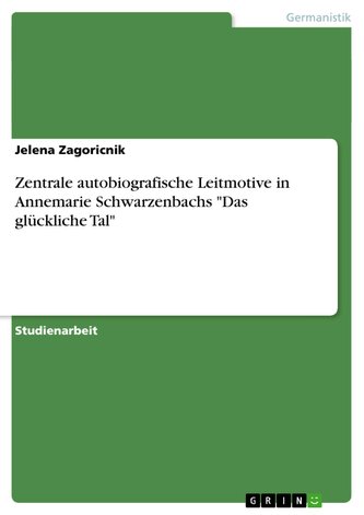 Zentrale autobiografische Leitmotive in Annemarie Schwarzenbachs "Das glückliche Tal"