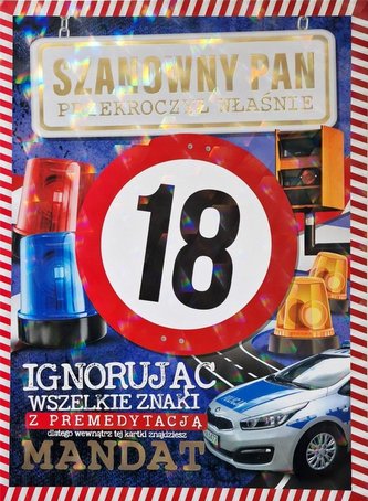 Karnet z mandatem 18-stka