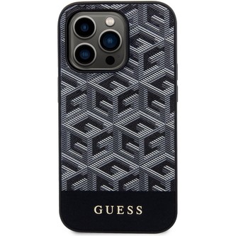 Guess PU G Cube MagSafe kryt iPhone 14 Pro černý