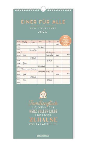Familienplaner 2024 Einer für alle