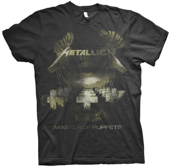 Pánské tričko Metallica: Master Of Puppets Distressed (2XL) černá bavlna