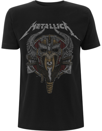 Pánské tričko Metallica: Viking (XL) černá bavlna
