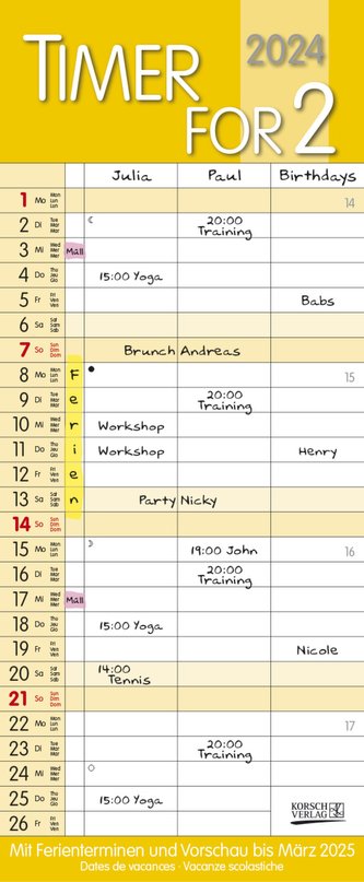 Timer for 2 Safran 2024