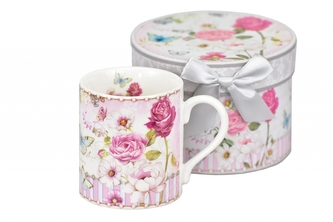 Porcelánový hrnek Rosa 200 ml v dárkové krabičce