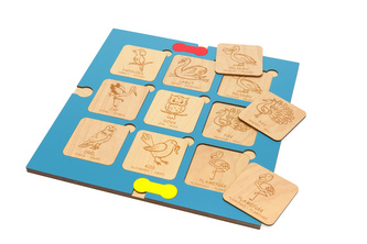 DŘEVĚNÁ VKLÁDAČKA NUKI - PTÁCI