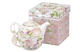 Tea for One Birds 14x17 cm