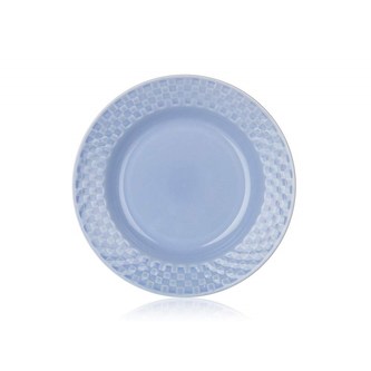 Talíř hluboký 22,8cm, reliéf, modrý, stolování, KPB-9DEC-BL