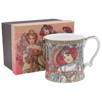 HOME ELEMENTS Hrnek 360 ml, Mucha Podzim