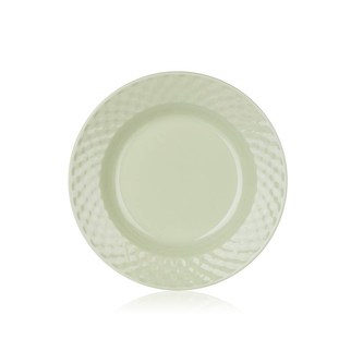 Talíř hluboký 22,8cm, reliéf, zelený, stolování, KPB-9DEC-GN