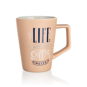 BANQUET Hrnek keramický LIFE COFFEE 450 ml