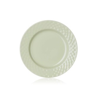 Talíř dezertní 19,6cm, reliéf,  zelený, stolování, KPB-8SEC-GN