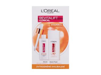 L'Oréal Paris Revitalift Clinical denní pleťový krém Revitalift Clinical Vitamin C Anti-UV Fluid SPF50 50 ml + sérum Revitalift Clinical Vitamin C Serum 30 ml