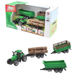 Traktor s vlečkou a příslušenstvím