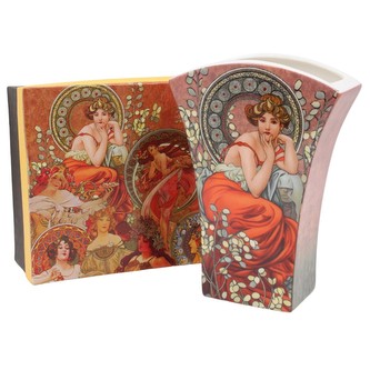 HOME ELEMENTS Váza 20,32 cm Mucha tmavý