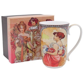 HOME ELEMENTS Hrnek 400 ml, Mucha Léto