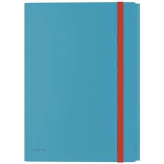 Desky chlop.,gumič.,kapsaLeitz Cosy,A4,modré,1 ks