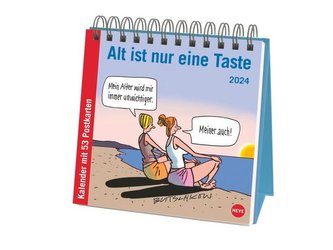 Butschkow: Alt ist nur eine Taste Premium-Postkartenkalender 2024
