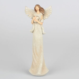 Anděl se srdcem 19,5 cm